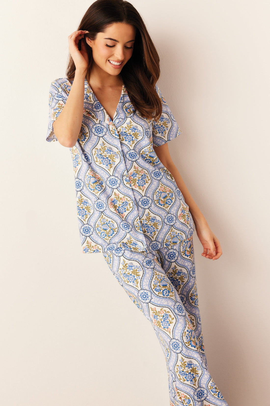 Elsa Cloud Jersey PJ Set in Villeroy