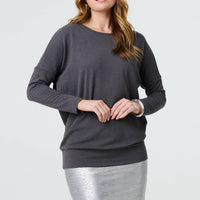 Drop Shoulder Relaxed Knit Top