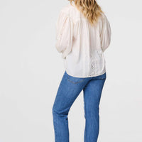 Broderie Anglaise Puff Sleeve Blouse