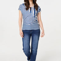 Striped Short Sleeve Relaxed T-Shirt