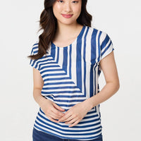 Striped Short Sleeve Relaxed T-Shirt