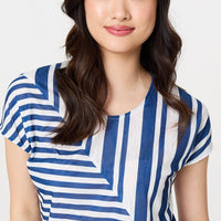 Striped Short Sleeve Relaxed T-Shirt