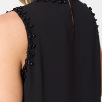 Sequin Embellished Sleeveless Top