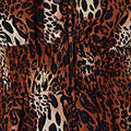 Animal Print Long Sleeve Tie Neck Blouse
