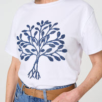 Sparkly Graphic Print Short Sleeve Top