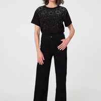 Sparkly Star Print Short Sleeve T-Shirt