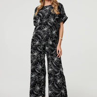 Floral Relaxed Short Sleeve Top