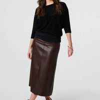 Metallic Stripe 3/4 Batwing Sleeve Top