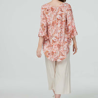Paisley Print Oversized Blouse