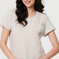 Metallic Star Detail Relaxed T-Shirt
