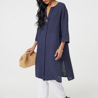 Longline 3/4 Sleeve Knee Length Tunic