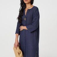 Longline 3/4 Sleeve Knee Length Tunic