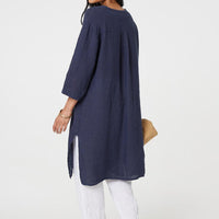 Longline 3/4 Sleeve Knee Length Tunic