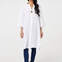 Longline 3/4 Sleeve Knee Length Tunic
