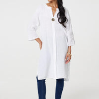 Longline 3/4 Sleeve Knee Length Tunic