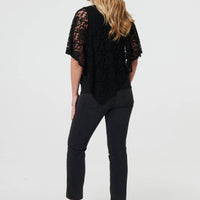 Floral Lace Asymmetric Layered Top