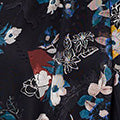 Floral Semi Sheer Long Sleeve Blouse