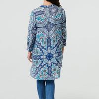 Paisley Long Sleeve Tunic Shirt