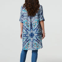 Paisley Long Sleeve Tunic Shirt