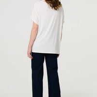 Sparkly Embellished Relaxed T-Shirt