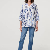Floral Sequin Embellished Blouse Top