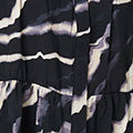 Marble Print 3/4 Sleeve Ruched Blouse