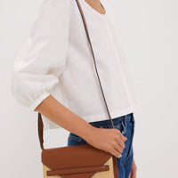 Raffia Stevie Crossbody