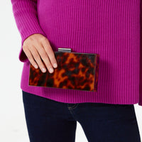 Exclusive Tortoise Margot Clutch