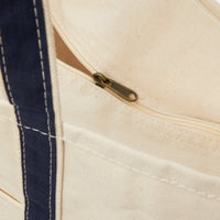 Navy Large Canvas Tote