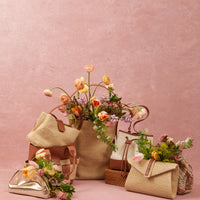 Rowen Raffia Envelope Clutch