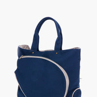 Navy Monogrammed Tennis Tote