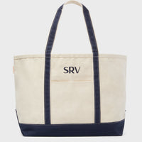 Navy Large Canvas Tote